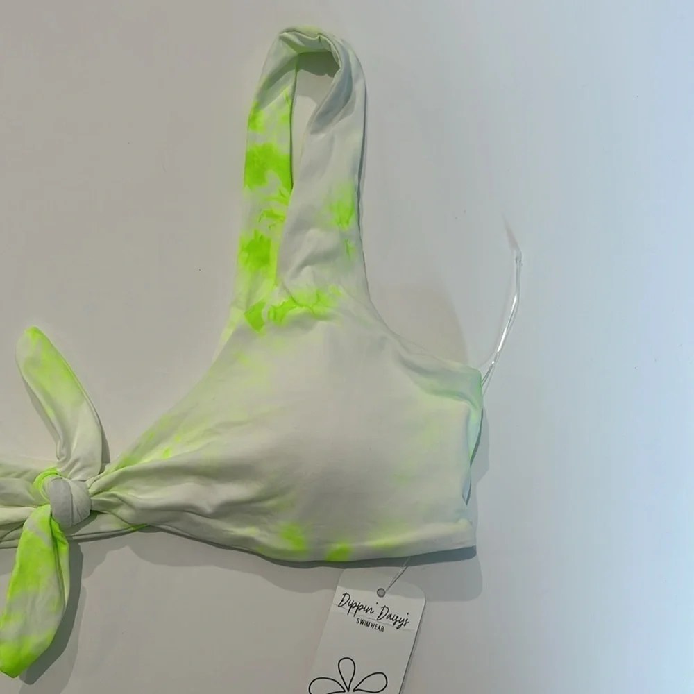 Dippin' Daisy's tie dye bikini swim top size small new